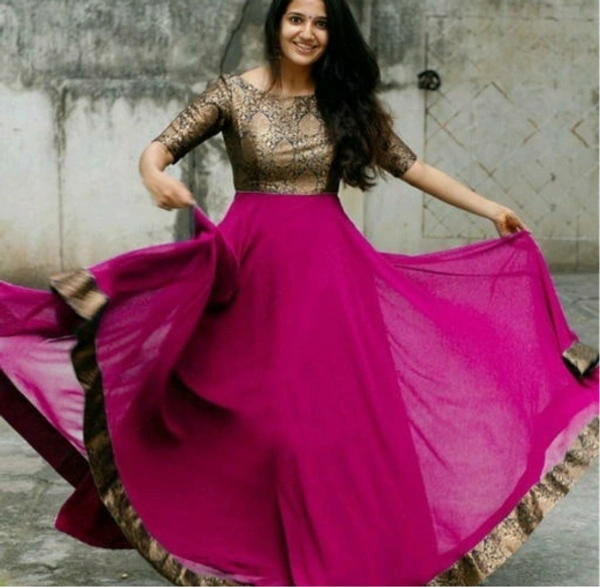 Georgette Party wear Gown